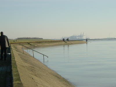 Blick Richtung Bremerhaven